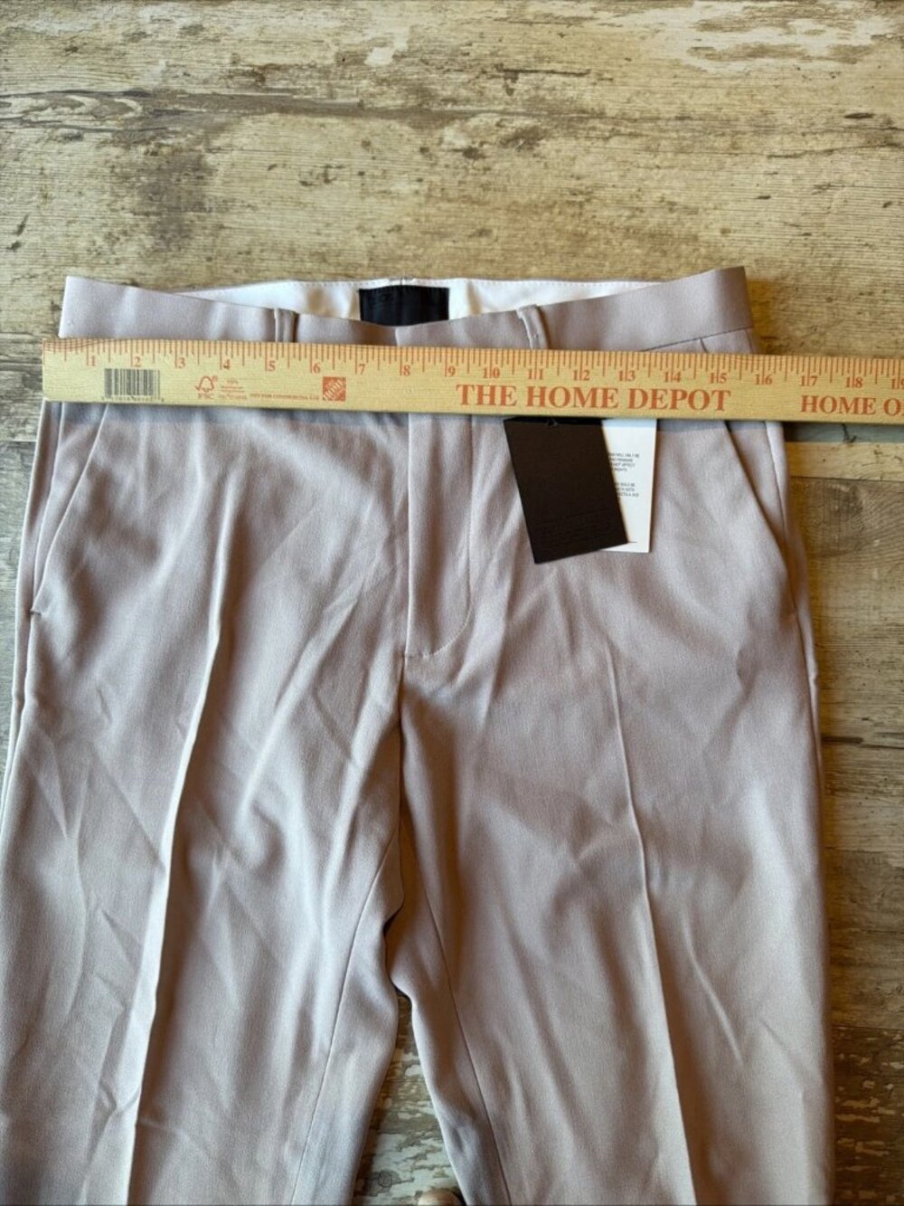 NWT ASOS DESIGN Khaki Tapered Chinos Trousers Casual Dress Men’s 32x30 - Picture 4 of 8